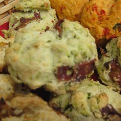 A picture of Bacon & Basil Hot Biscuit (Scone).