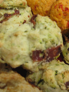 A picture of Bacon & Basil Hot Biscuit (Scone).