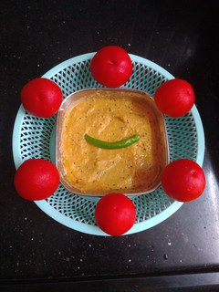 * தக்காளி கெட்டி சட்னி*(tomato chutney recipe in tamil) செய்முறை முக்கிய புகைப்படம்