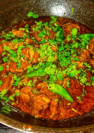 A picture of Mutton karahi.