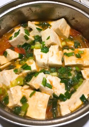 Hình của món Đậu hũ sốt cà chua 🍅.