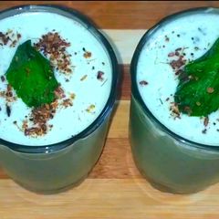 A picture of Masala chaas / masala lassi.