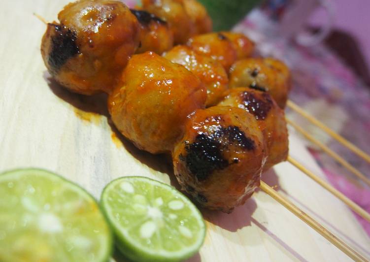 Langkah Mudah untuk Menyiapkan Bakso bakar pedas manis #BikinRamadanBerkesan, Bikin Ngiler