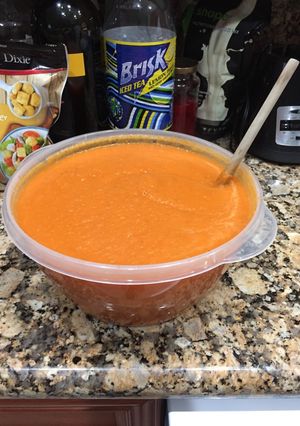 A picture of Homemade Carrot Soup.