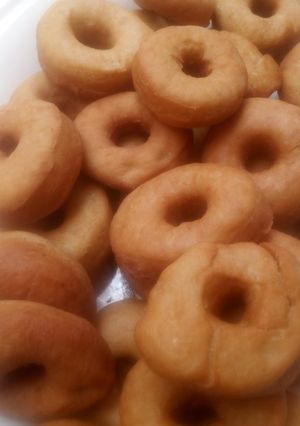 Donuts food folio ainihin hoton girkin