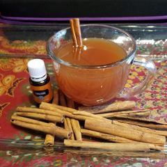 A picture of Hot spiced cider.