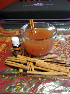 A picture of Hot spiced cider.