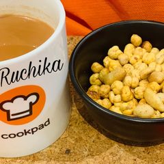 A picture of Air fried Protein snacks at tea time.