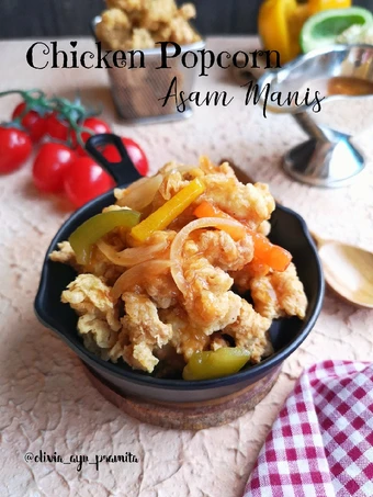 Langkah Mudah untuk Membuat Resep 125. Chicken Popcorn Asam Manis yang  Bikin Ketagihan Anti Ribet, Menggugah Selera
