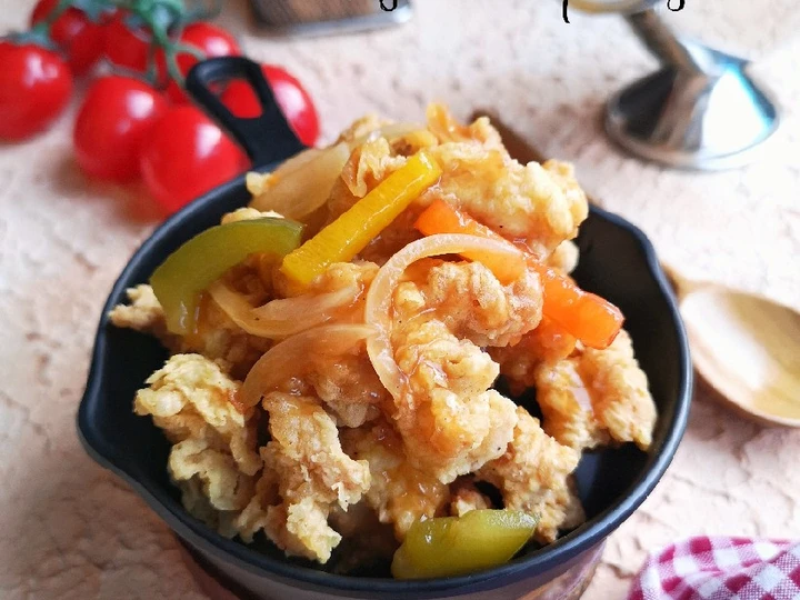 Langkah Mudah untuk Membuat Resep 125. Chicken Popcorn Asam Manis yang  Bikin Ketagihan Anti Ribet, Menggugah Selera