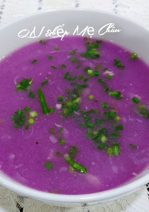 Hình của món Canh khoai mỡ thịt băm.