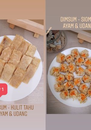 Foto resep Dimsum Ayam Udang (Siomay dan Kulit Tahu) + Saos Dimsum