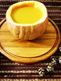 عکسی از دستور سوپ کدو حلوایی