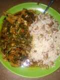 Rice and vegetable