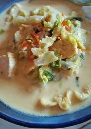 Foto resep Sawi putih kuah santan