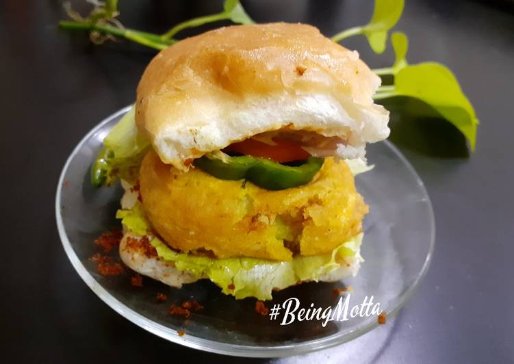 Recipe of Homemade Mumbai Style Desi Burger