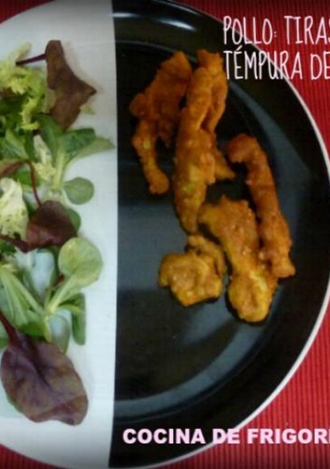 Una foto de Pechuga de pollo en témpura de anacardos