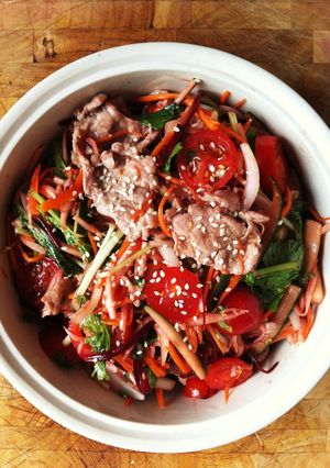 รูปของ Mizuna salad