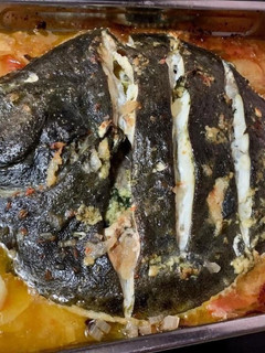 Una foto de Rodaballo al horno