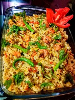 প্রন গার্লিক ফ্রাইড রাইস রেসিপির প্রধান ছবি