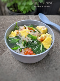 Foto resep Sayur Bening Bayam Tahu