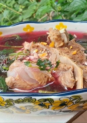 Hình của món Rau dền cơm nấu xương heo.
