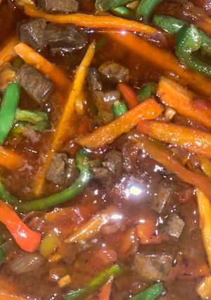 A picture of Veggie liver sauce.