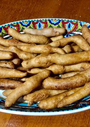 Hình của món Bánh khoai mỡ chiên.
