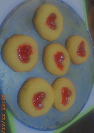 Una foto de Galletas con forma de corazón