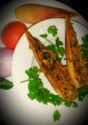 A picture of Banana flower asian style.