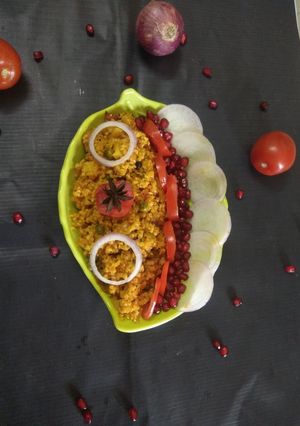 A picture of Broken Wheat Pulav (Dalia Pulav).