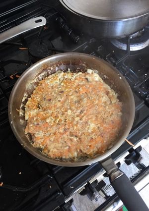 A picture of Super fast, super healthy, supper filling lunch time omelette.