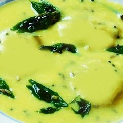 A picture of Mathanga (yellow pumpkin) Pachadi.