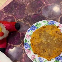 A picture of Achari Paneer paratha.