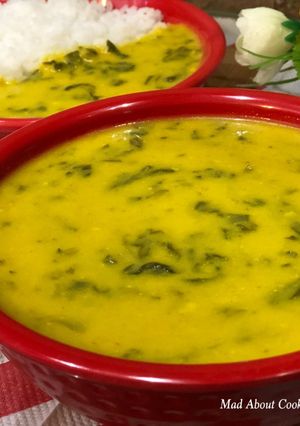 A picture of Palak Kadhi (Low-Calorie Recipe) – Lunch Recipe.