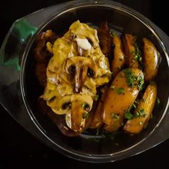 A picture of T-bone steak.