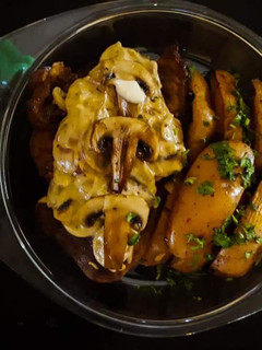 A picture of T-bone steak.