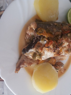 Una foto de Merluza rellena de mariscos
