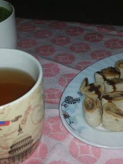 صورة لوصفة لفائف التوست بالقرفة والموز