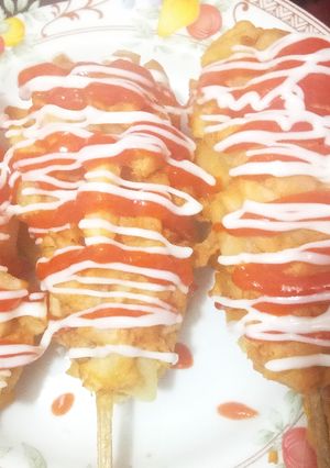 Foto resep Sotang (sosis kentang) / corn dog