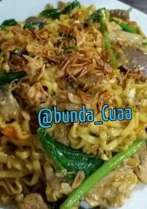 Foto resep Mie goreng bakso Simple