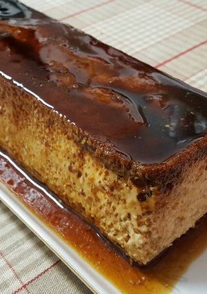 Una foto de Flan de coco