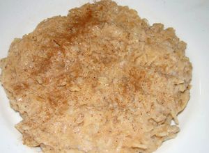 Almás, fahéjas zabkása recept fotója