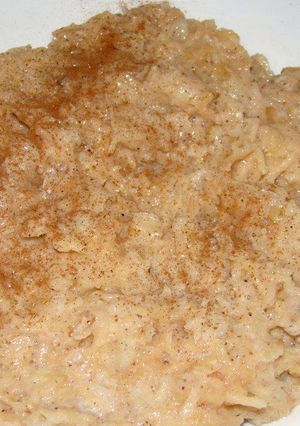 Almás, fahéjas zabkása recept fotója