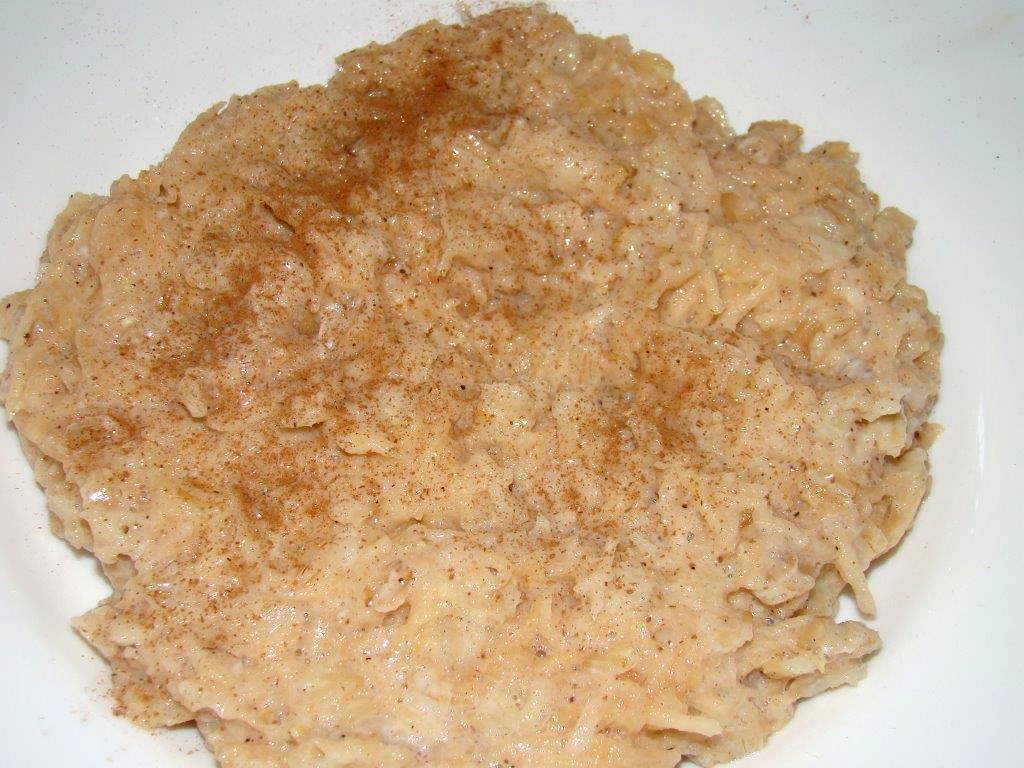 Almás, fahéjas zabkása recept recept fotó