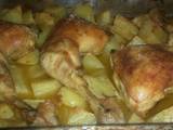 Κοτόπουλο με πατάτες στον φουρνο