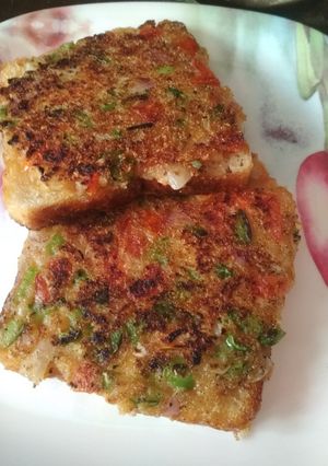 A picture of Bread pizza.