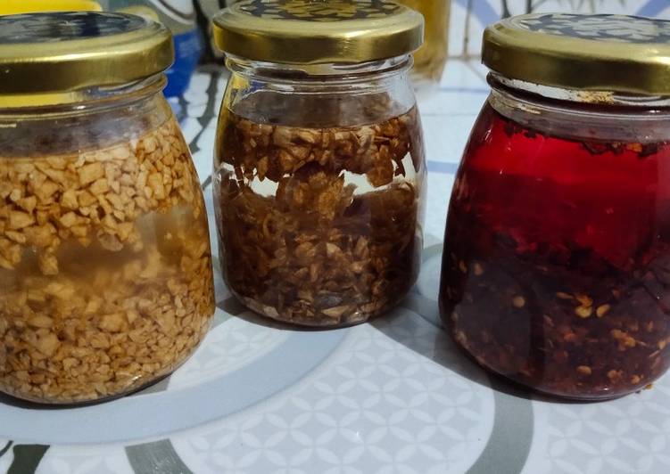 Hot oil Chilli,garlic,onion serbaguna