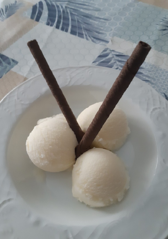 Una foto de Helado de melón piel de sapo