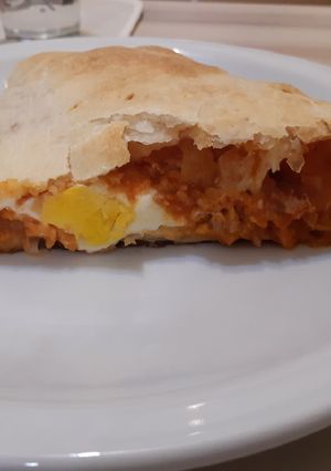 Una foto de Tarta de zapallo y atún